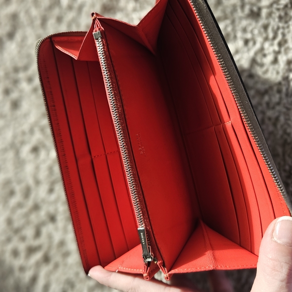 Celine Leather Wallet Red INTERIOR - Picture 4 of 15